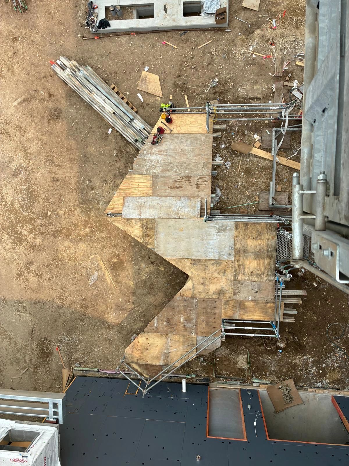 Transport platform with custom loading dock