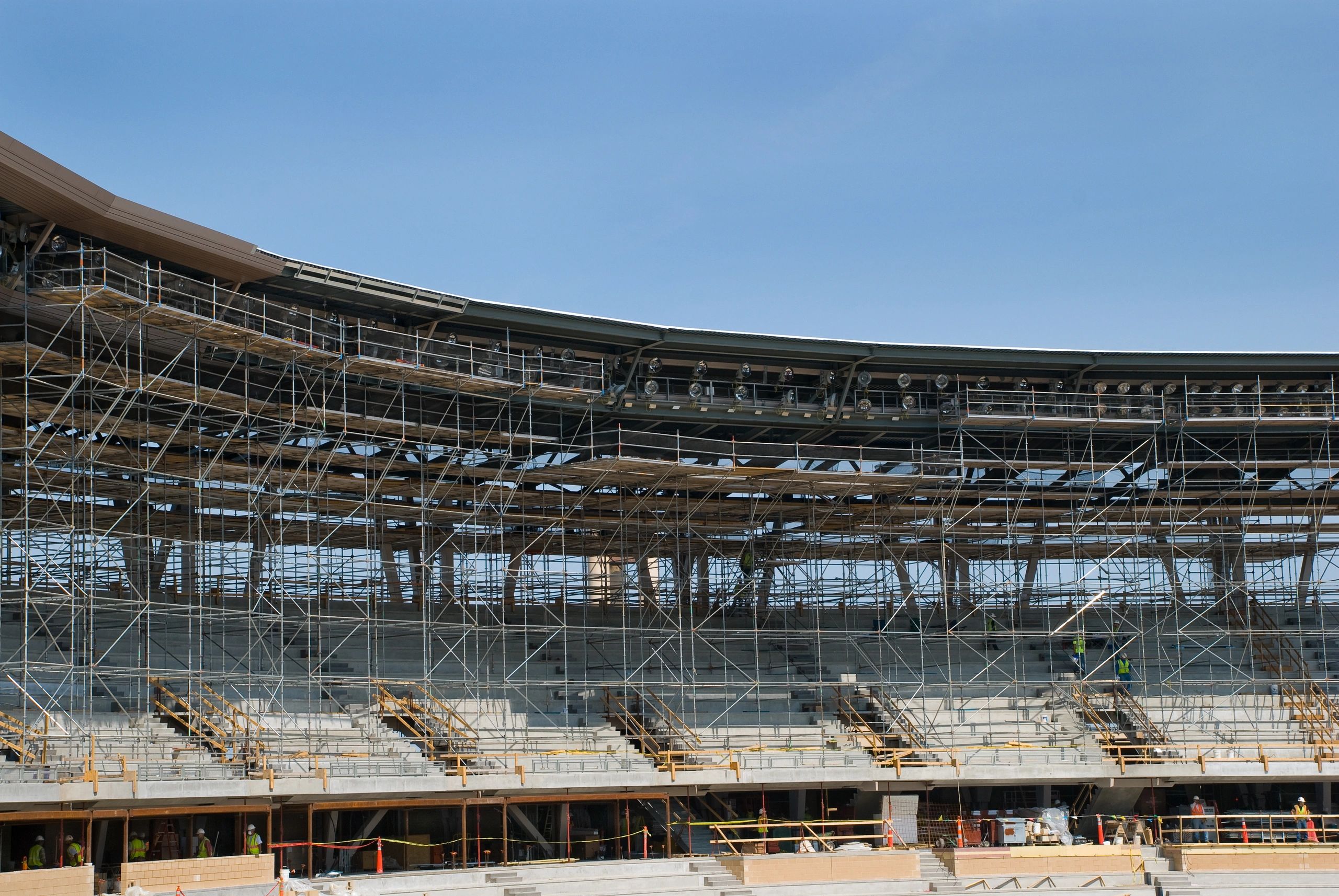 Target Field scaffolding installation Minneapolis